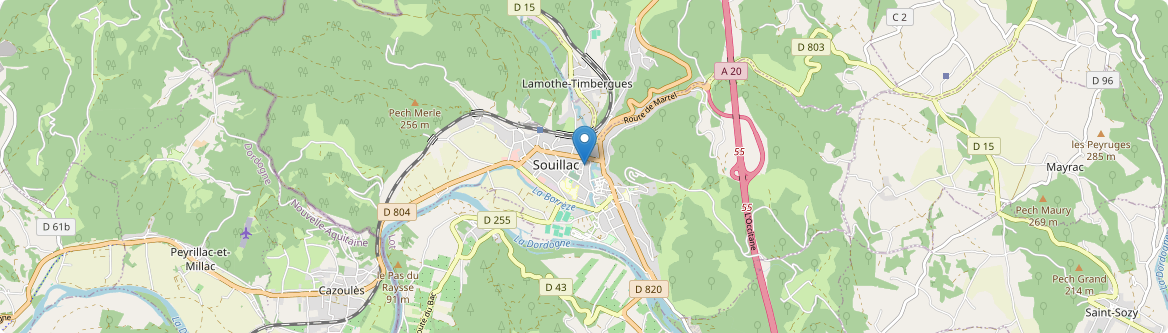 Souillac - Carte