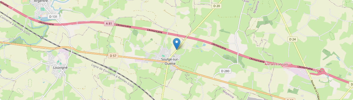 Soulgé-sur-Ouette - Carte