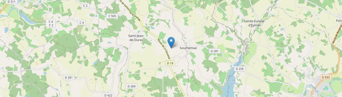 Soumensac - Carte