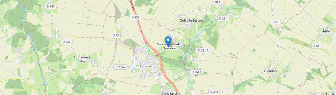 Soumont-Saint-Quentin - Carte