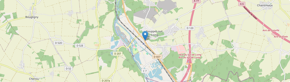 Souppes-sur-Loing - Carte