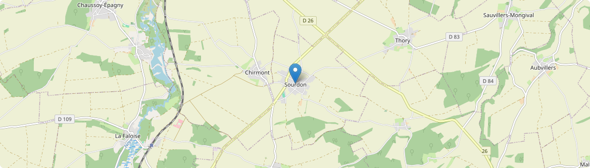 Sourdon - Carte