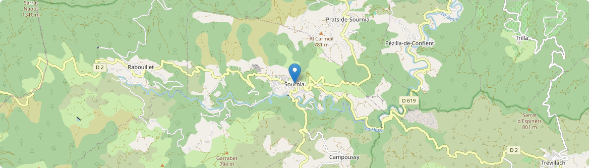 Sournia - Carte