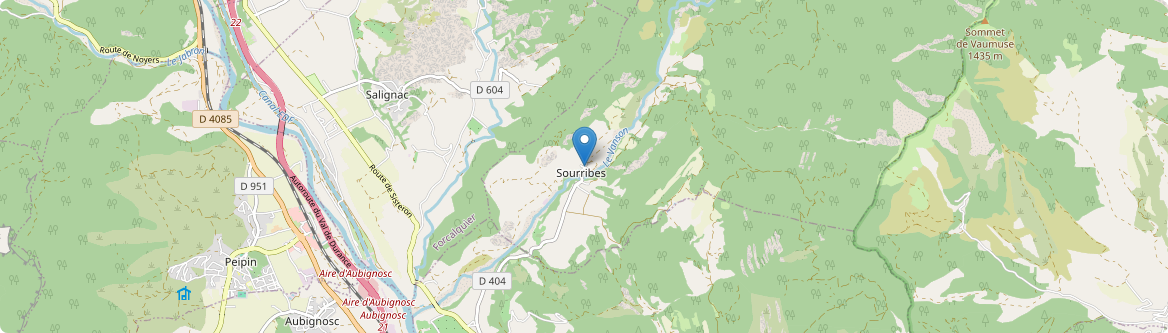 Sourribes - Carte