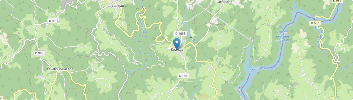 Soursac - Carte