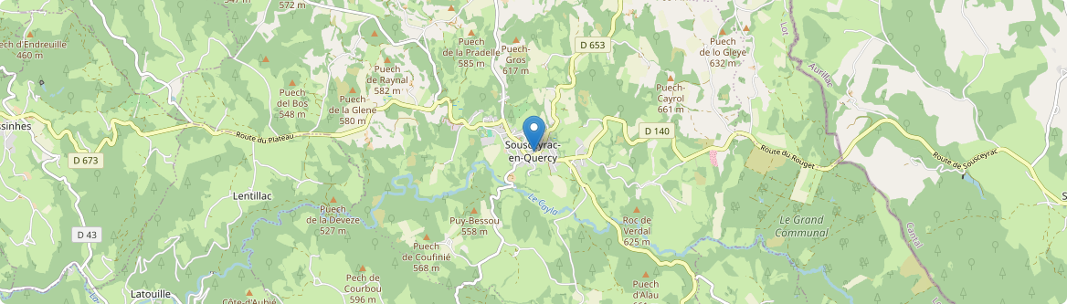 Sousceyrac-en-Quercy - Carte