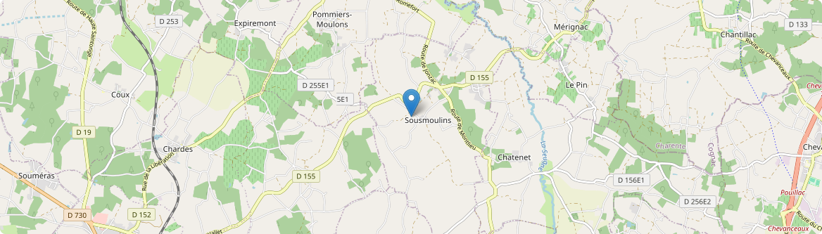 Sousmoulins - Carte