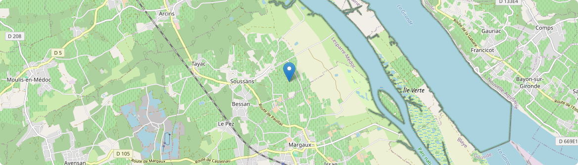 Soussans - Carte