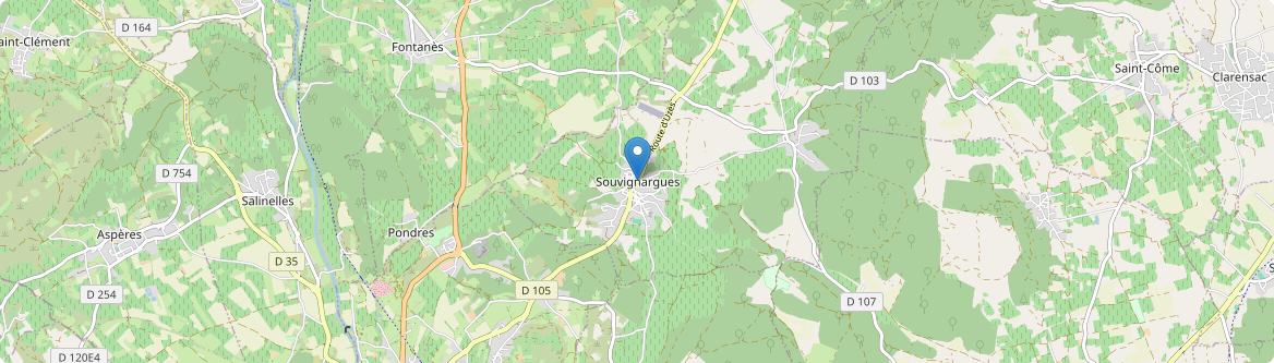 Souvignargues - Carte