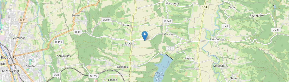 Souyeaux - Carte