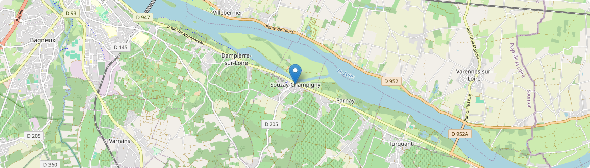 Souzay-Champigny - Carte