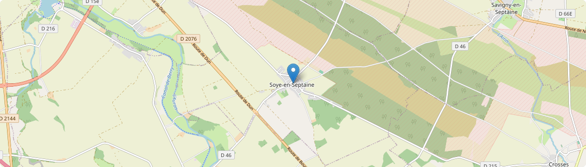Soye-en-Septaine - Carte