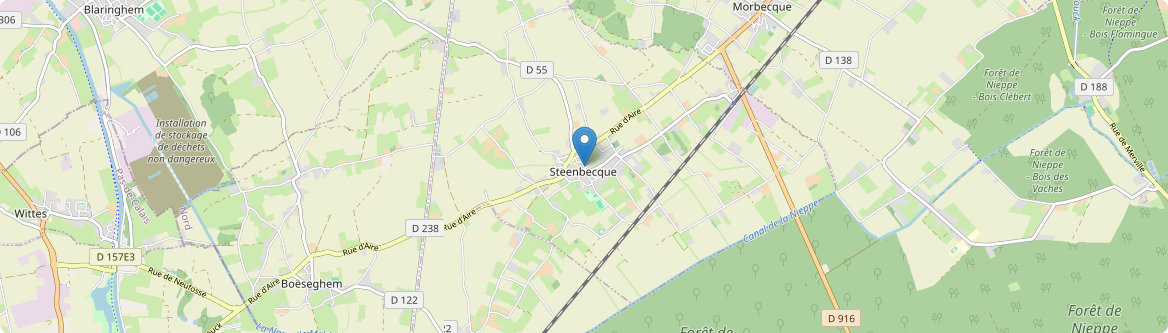 Steenbecque - Carte