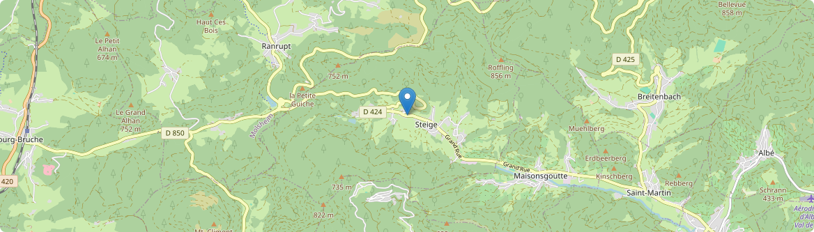 Steige - Carte