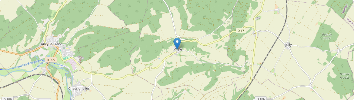 Stigny - Carte