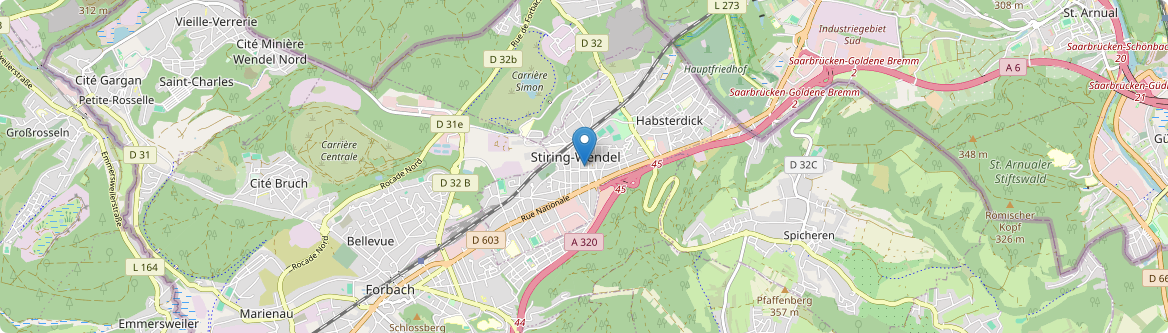 Stiring-Wendel - Carte