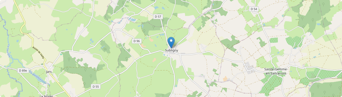 Subligny - Carte