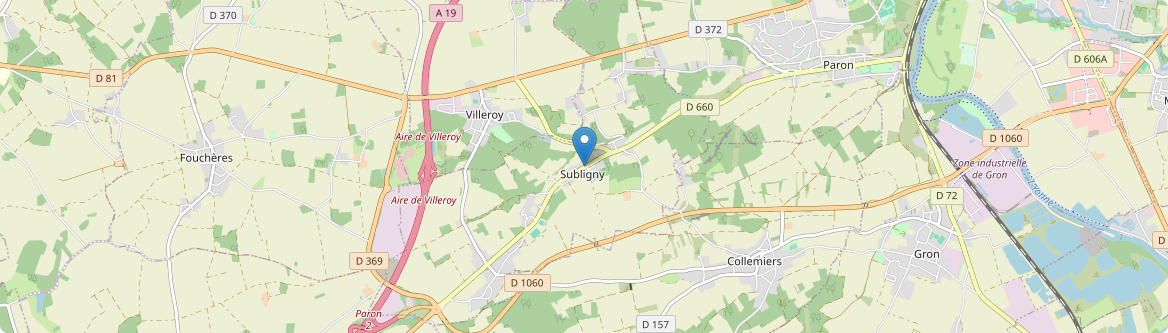 Subligny - Carte