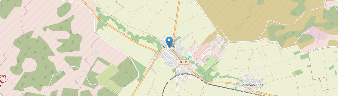 Suippes - Carte