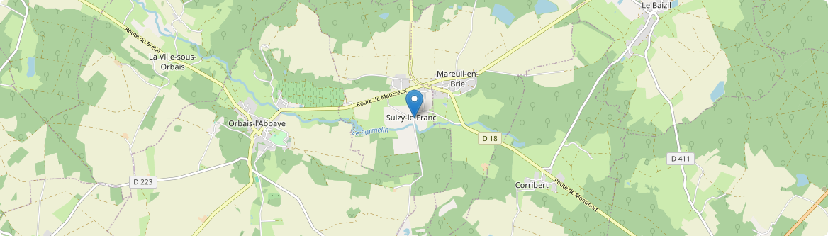 Suizy-le-Franc - Carte