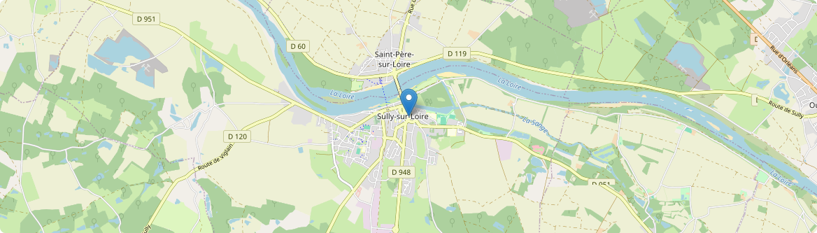 Sully-sur-Loire - Carte