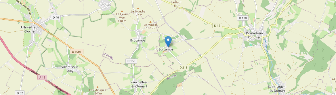 Surcamps - Carte