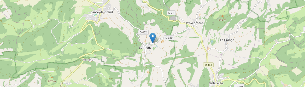 Surmont - Carte