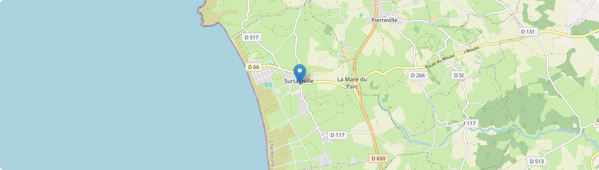 Surtainville - Carte