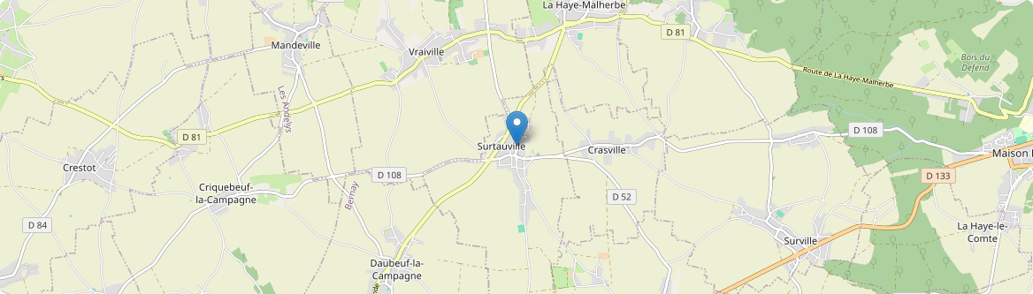 Surtauville - Carte