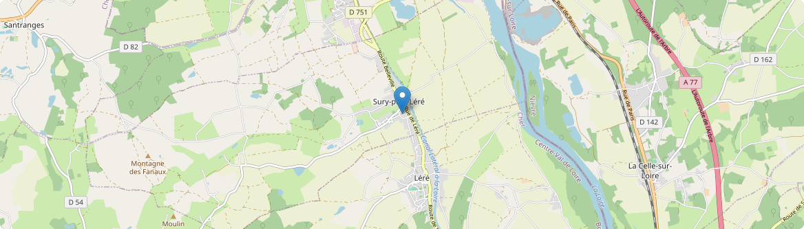 Sury-près-Léré - Carte