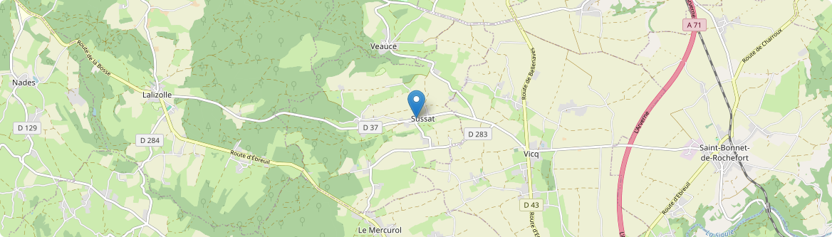 Sussat - Carte