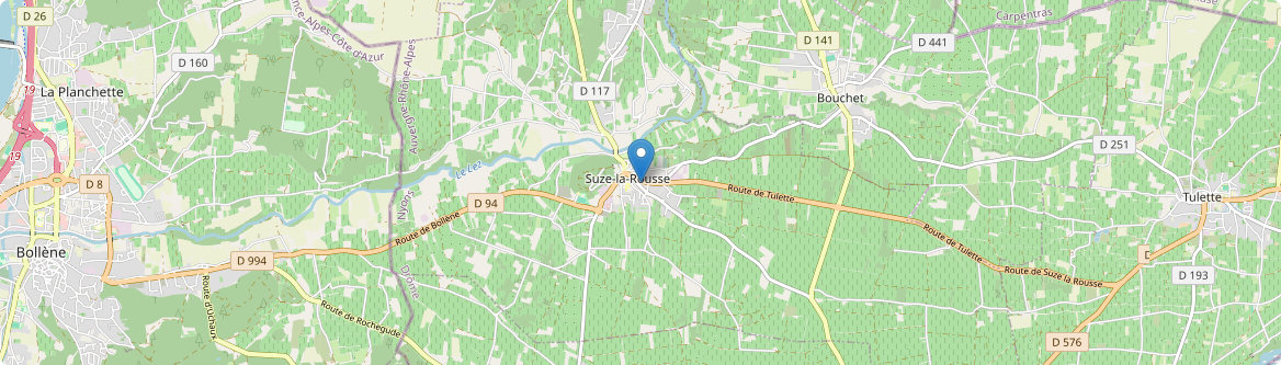 Suze-la-Rousse - Carte