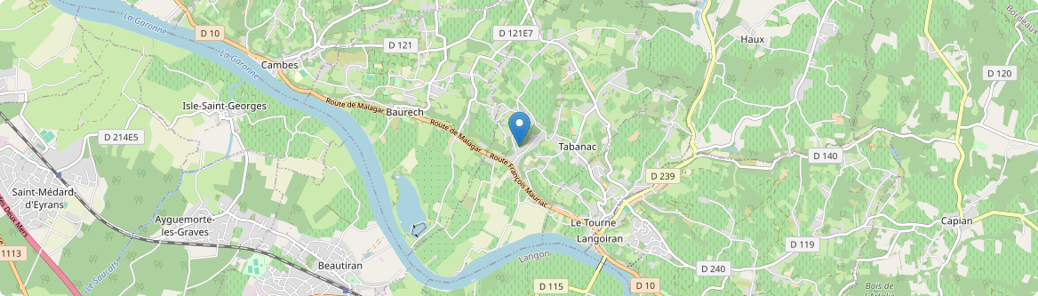 Tabanac - Carte