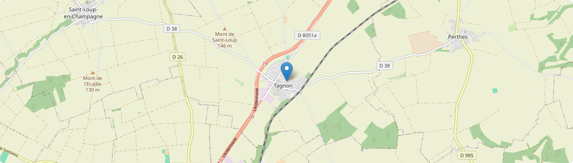 Tagnon - Carte
