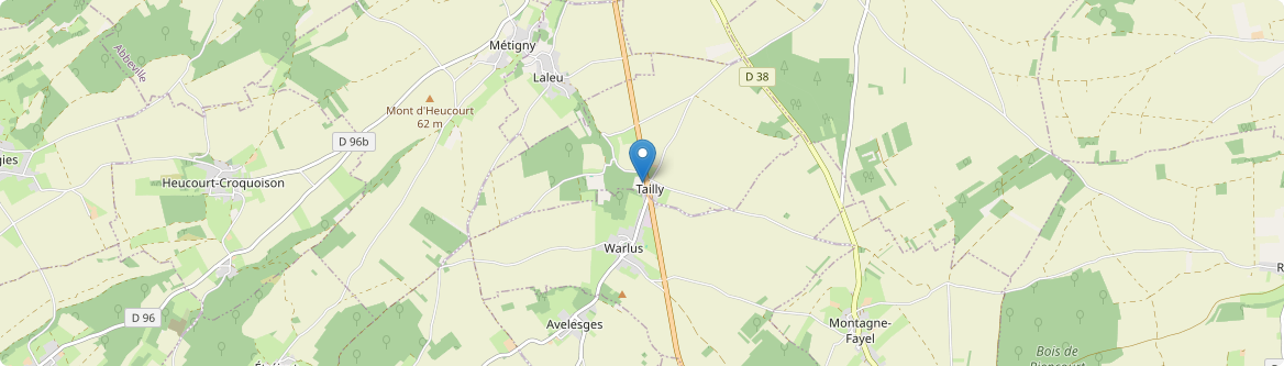Tailly - Carte