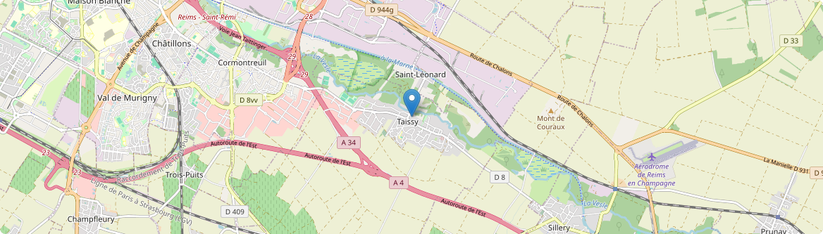 Taissy - Carte
