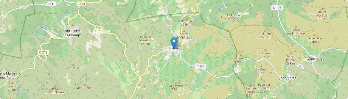 Talairan - Carte