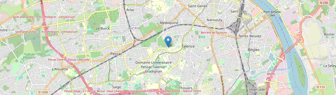 Talence - Carte