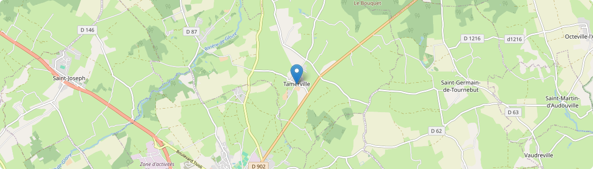 Tamerville - Carte