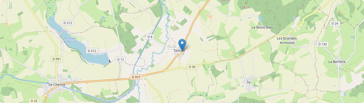 Tannay - Carte