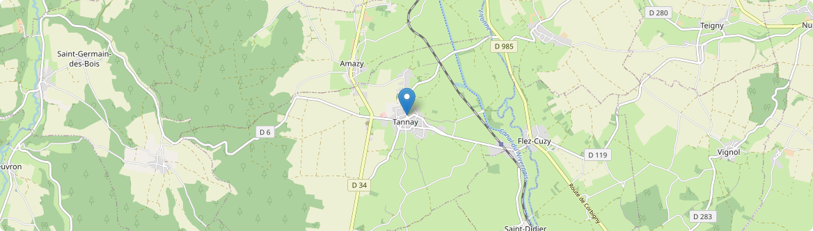 Tannay - Carte