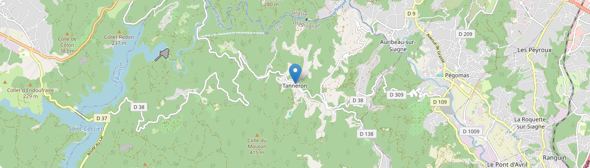 Tanneron - Carte