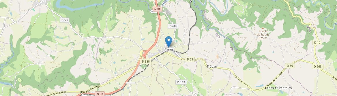 Tanus - Carte