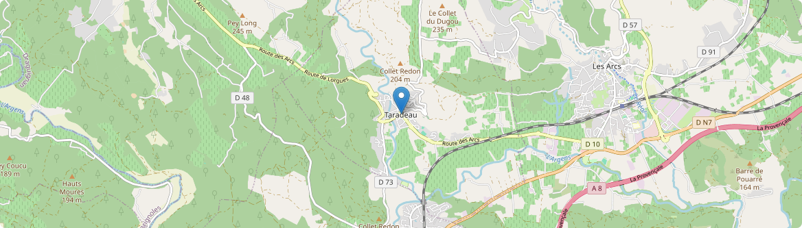 Taradeau - Carte