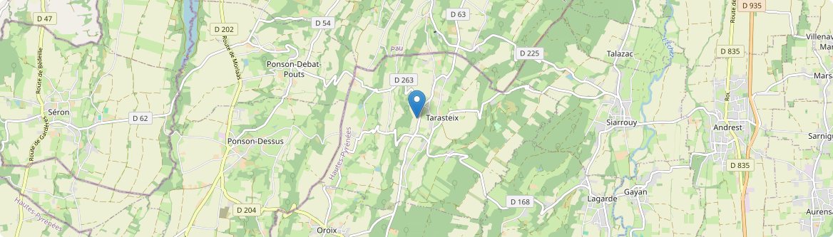 Tarasteix - Carte