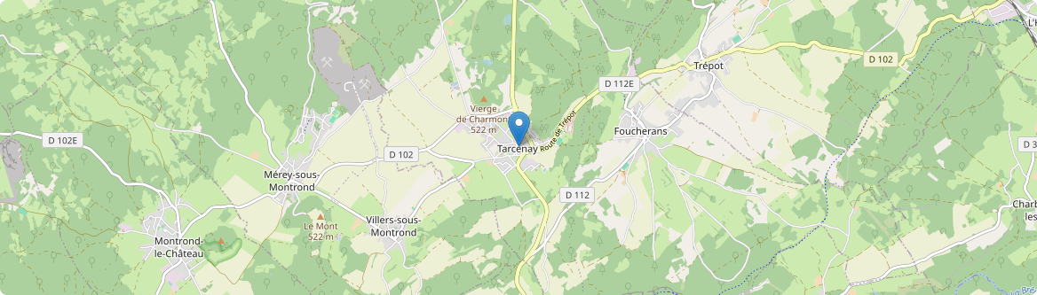 Tarcenay-Foucherans - Carte