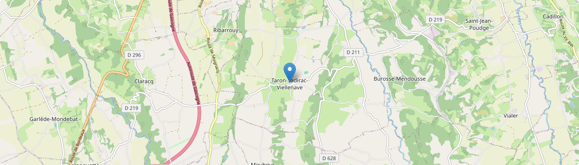 Taron-Sadirac-Viellenave - Carte