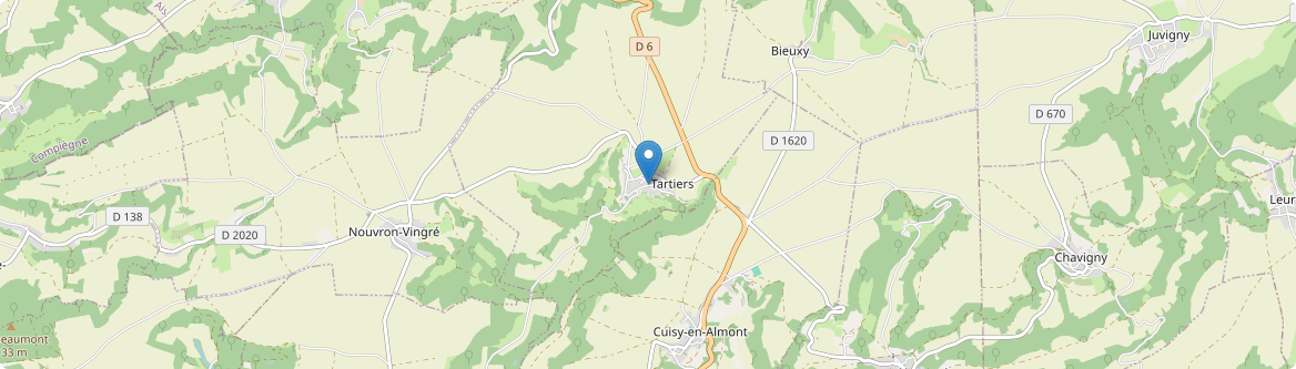 Tartiers - Carte