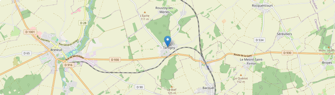 Tartigny - Carte