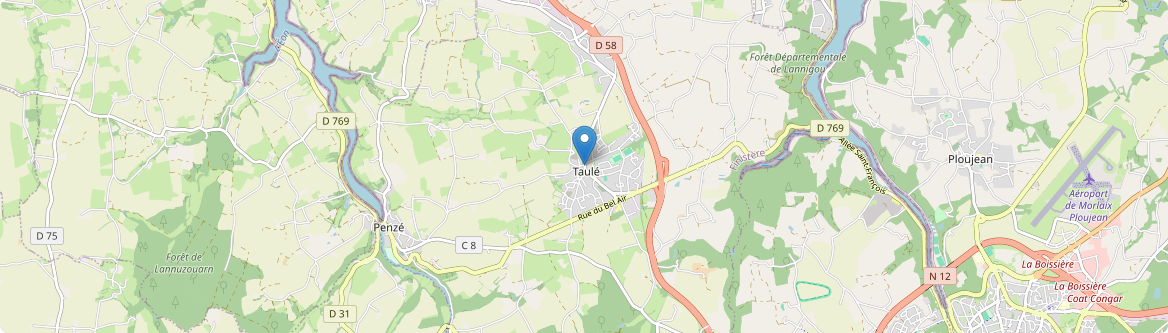 Taulé - Carte